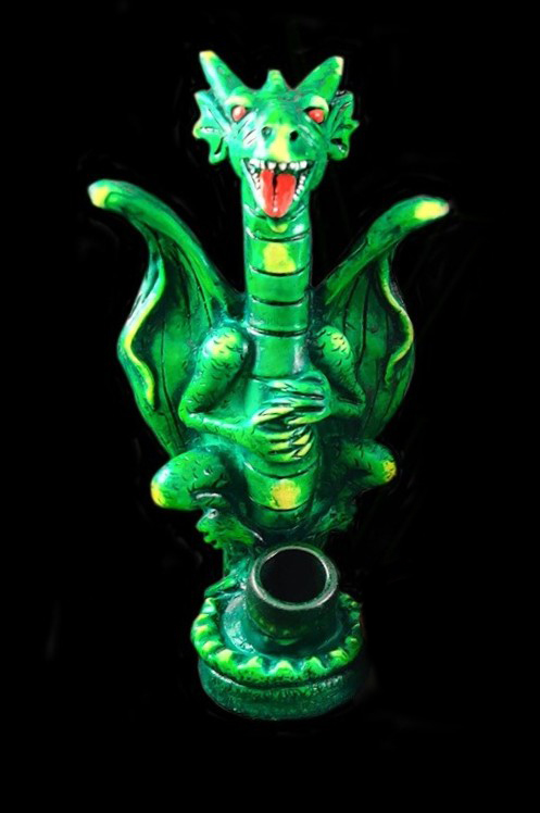 hand carved pipes dragon