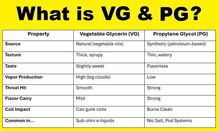 vg and pg chart