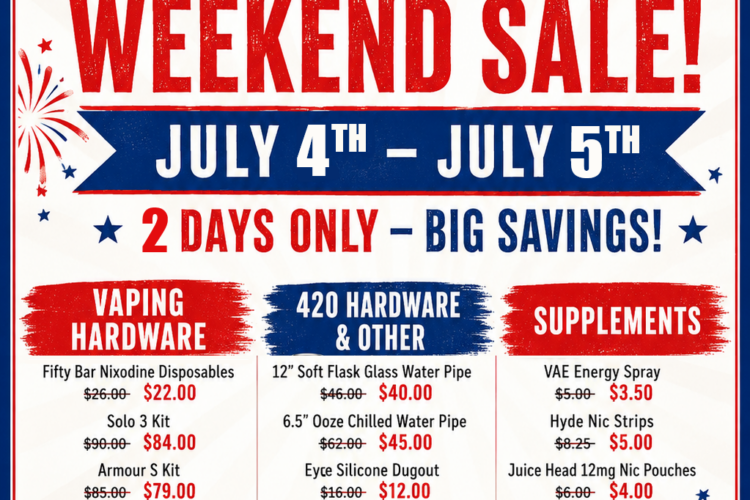 4th weekend sale